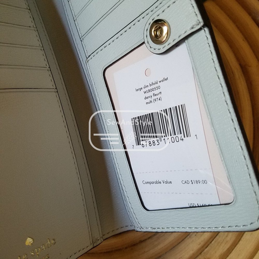 Kate Spade NWT Staci Floral Darcy Fleurette Wallet - Picture 7 of 7